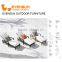 China EVENSUN manufacturer outdoor wicker chaise lounge