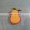 Fruit pear shape sponge customized shape cleaning sponge kitchen sponge can be printed logo