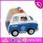 2017 new design cartoon baby wooden toy vehicles for sale W04A338