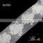 Vintage design dress decorative flatback fabric flower trim