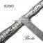 Wholesale handmade lady lace bead trim with rhinestone