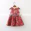 Princess Girl Flower Pattern Print Dress Sleeveless with Cute Baby Girls Dress