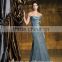 dark blue high quality sleeveless full length elegant lace mother of the bride evening dresses