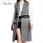 Maxnegio 2017 Autumn Europe Style Long Coat Vest For Women