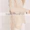 Custom Made Women Longline Oversized Knitwear Private Label Own Branding Sweater Distressed Off Shoulder Jumper Cream