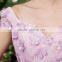 MGOO Elegant New Arrival Off Shoulder Purple Quinceanrea Dress For Girl Formal Gradution Applique Prom Dress YDYS15B0079