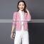 2017 Spring fashion v-neck loose official sweater in office cardigan sweater for girls