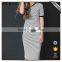 Wholesale Women Body Con Simple Striped Design Types Lady Elegant Guangzhou Fashion Dresses Ladies