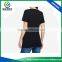 2017 Latest shirt designs black color v neck bamboo t shirt for women