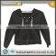 60%polyester 40% cotton jersey hoodied sweatshirt with elastic rib around waist and cuff