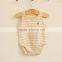 Hot sale stripe organic cotton newborn baby vest bodysuit