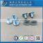 Made in Taiwan Carbon Steel C1006 Zinc Plated CR6+ Wax Oval Head Decorative Semi Tubular Rivets