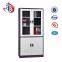 Henan Manufacture powder coating 4 door steel glass filing cabinet