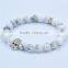 Traditional Culture Skull Head Bead Bracelet Agate Ball Bead Bracelet Jewelry