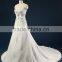 Elegant Embroidered A-Line Strapless Neckline and Sleeveless Lace Wedding Dress AS436