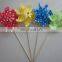 Classic Plastic Rainbow Outdoor Windmills in Top Quality