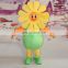 HI CE Cutomzied plush mascot costume with high quality,sunflower mascot costume for adult size