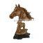 look wood color resin horse head statue