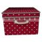 Hot Sales New Red storage boxes fabric covered storage boxes with lids