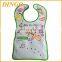 Pvc bib plastic waterproof drool bibs pure color Baby bandana drool bib