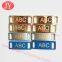 jiayang 30*10mm gold color with laser logo shoelace dubrae shoelace charm