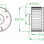 52.6mmx58mm Micro Motor DC 24V 3000RPM High Speed Motor For Micro Fan