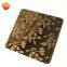 JYF004 Anti-fingerprint 304 color titanium etching decorative stainless steel sheet prices