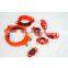 SCH10 4'' red power coated grooved  Fire Fighting   Pipe
