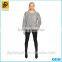 Chinese Factory Cheap Wholesale Fashion Gray Long Sleeve Custom Lady Hoodies