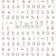 JOYFUL 634-643 Golden Rose gold letters Words numbers 3d laser Holographic nail sticker