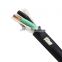rubber flat round flexible cable copper reeling sheath cable