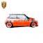 fiber glass front bumper rear bumper side skirts wheel eyebrow for BNW mini R56 modificstion LB wide style body kit