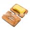 Handmade Wooden Bamboo Soap Bar Holder Dish Tray Soap Holder Suction Bathroom Cleaning Shower Container