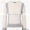 White Free Knitted Cashmere Sweater Patterns Shoulder Women