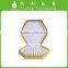High evaluation offset hexagon PU leather box for perfume