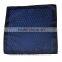 Dark Blue Pairsley Custom Pocket Square, Manufactoring Hankercheif,