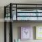 White Metal Frame Single Loft Bed Ladder Bunk High