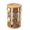 Bamboo Coffee Pod Holder Carousel, 30 Capacity, Brown Coffee Pod Storage Organizer