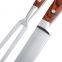Hot sale 2pcs BBQ kitchen stainless steel carving meat knife and fork set