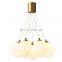 Copper Glass LED Pendant Light for Dining Room Nordic Gold Modern Luxury Indoor Chandelier