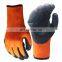 Excellent Grip Wrinkle Latex Rubber Coated Work Gloves Cold Proof Winter Thermal Gloves