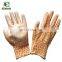 4SAFETY Flower Design Nylon Pu Coated Agriculture Lady Garden Gloves