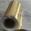 golden aluminium foil with pp film for container