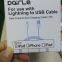 Good quality white MFi power cord portable phone charger for cable iphone certificated MFi original for iphone 5 6 7 8 X