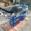 Mineral processing fiber glass lab sawtooth waveform gold shaker table price
