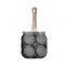 Nonstick 4 round holes egg pancake aluminum skillet fry pan