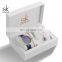 Shengke 2021 New Fashion Ladies Watches Set Alloy Case Steel Mesh Band Blue Wristwatch Gift Set Earing Necklace Accessory