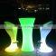 sofas para discotecas / Waterproof plastic rechargeable rgb outdoor remote control light up bar table furniture led chair
