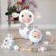 Best Price Crochet Sheep Doll rattle and personalized pacifier holder set Newborn natural organic toys Vietnam Supplier