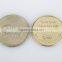 Competitive price durable drink silver color brass token